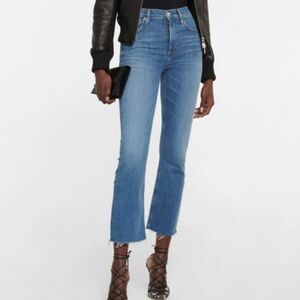 Citizens Of Humanity Premium Vintage Mid-Blue Ankle Jeans Isola Cropped Size 28